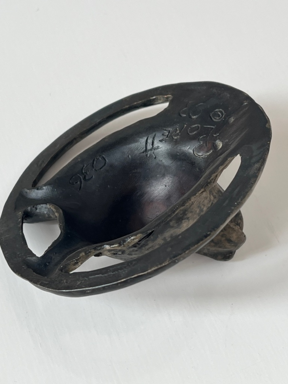 Bobbie Lorett Bronze Dog Sculpture Paperweight Modern Brutalist Animal Art - Picture 6 of 9